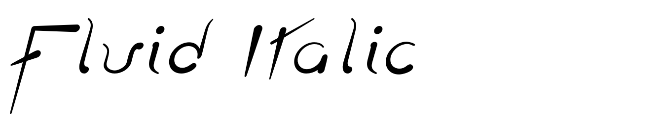 Fluid Italic